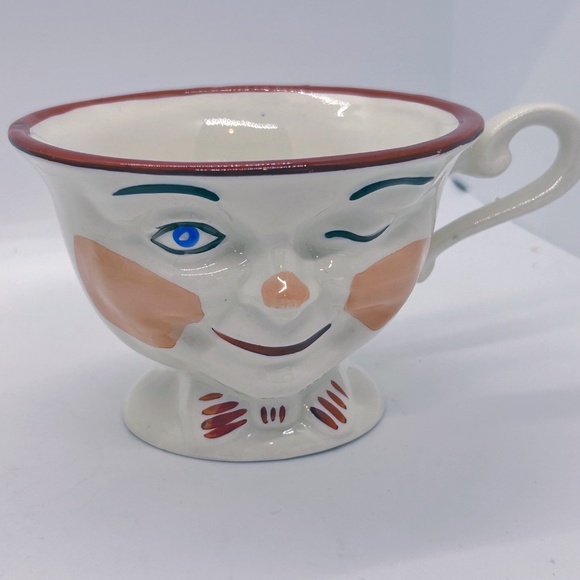 RARE Vintage 1950's winking teacups, set of 5, Sterling Pottery England - Picture 2 of 12